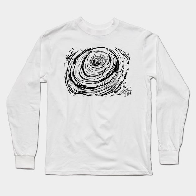 Down the Rabbit Hole (black) Long Sleeve T-Shirt by TheEND42